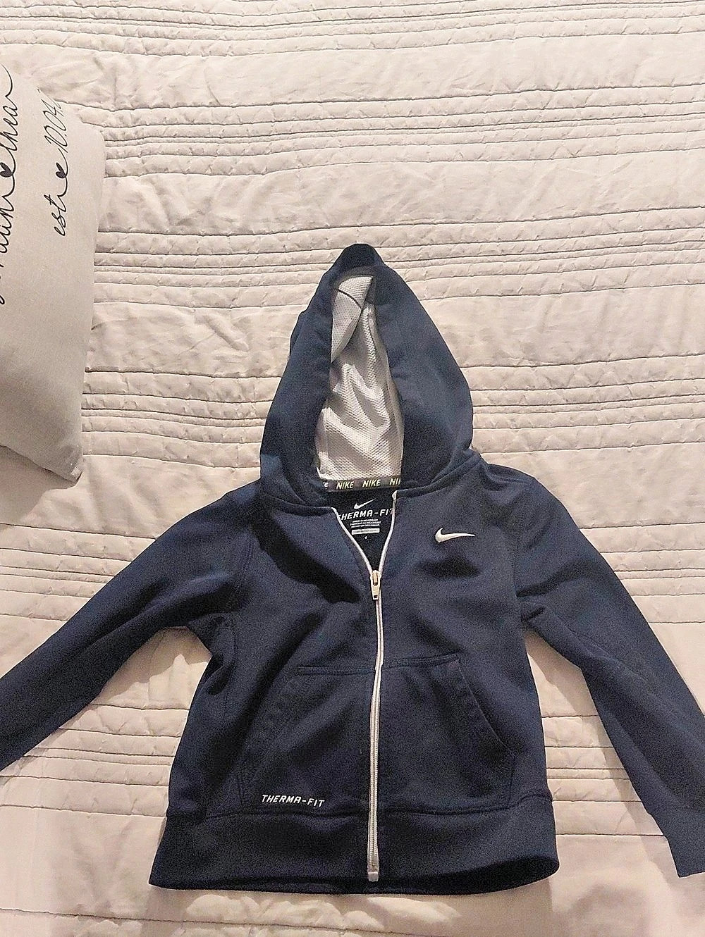 Nike Therma-FIT Full-Zip Hoodie Kids Blue